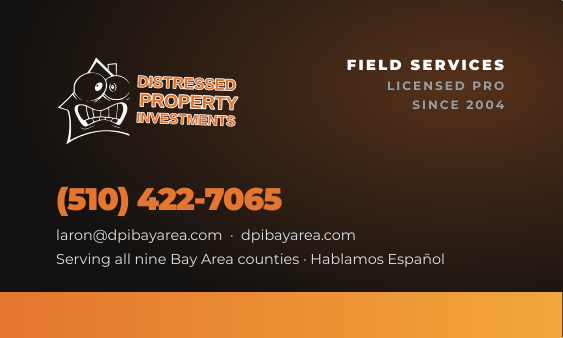 Distressed Property Investments business card designed by Phantom Era