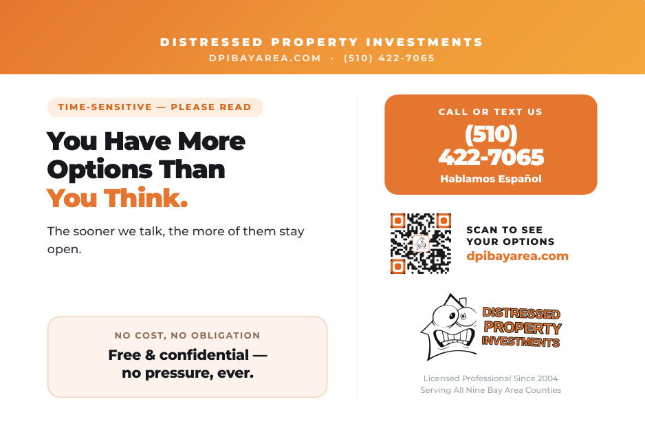 Distressed Property Investments direct-mail postcard designed by Phantom Era